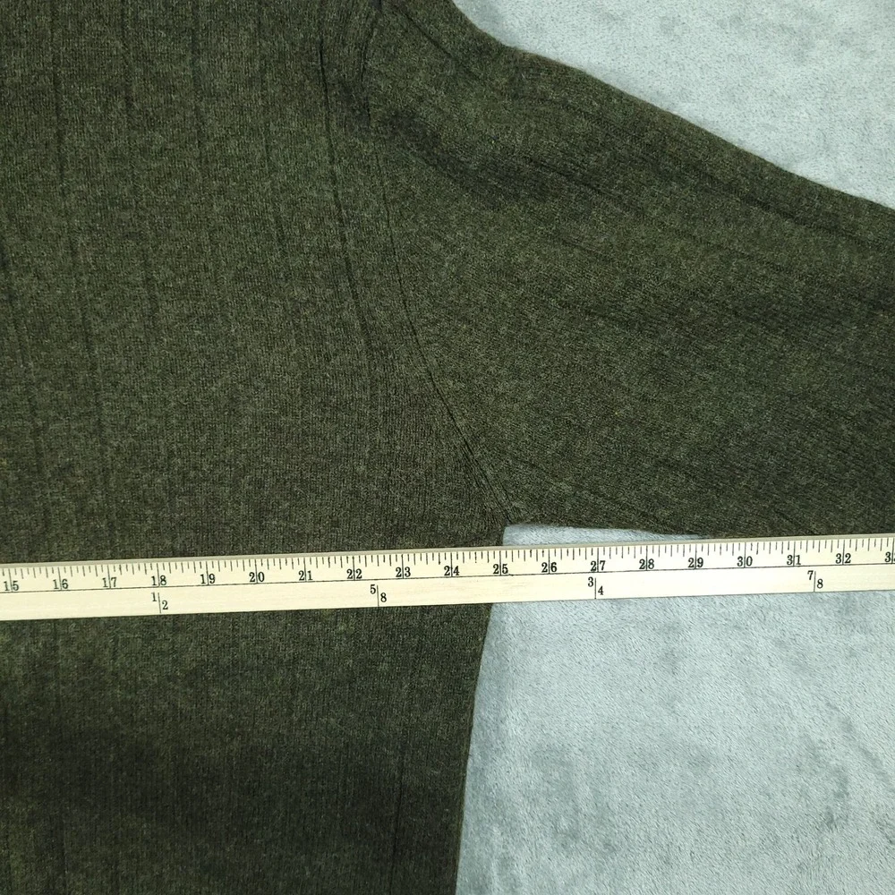 Vintage Northern Apparel Sweater Mens XL Green Lambswool V-Neck Pullover Knit
